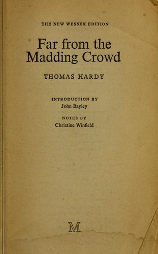 Thomas Hardy: Far from the madding crowd (1977, St. Martin's Press)