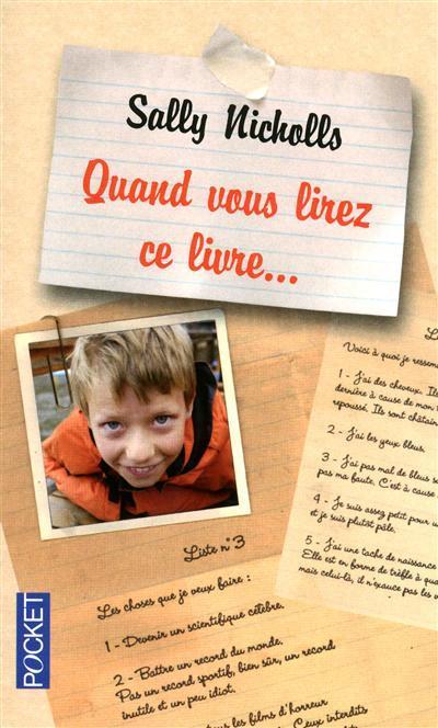 Sally Nicholls: Quand vous lirez ce livre... (French language, 2010)