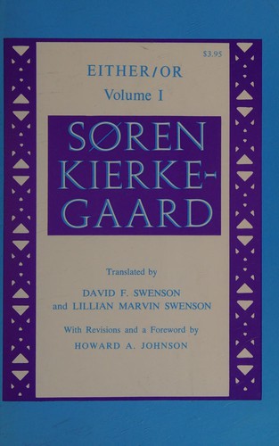 Søren Kierkegaard: Either/Or (1971, Princeton University Press, Doubleday)