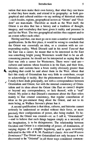 Edward Said: Orientalism (2003, Vintage Books)
