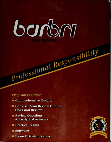 Richard C. Wydick: Professional responsibility (2007, Thomson/Bar/Bri)