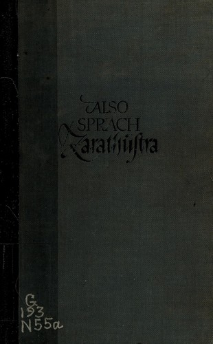 Friedrich Nietzsche: Also sprach Zarathustra (German language, 1964, A. Kröner)