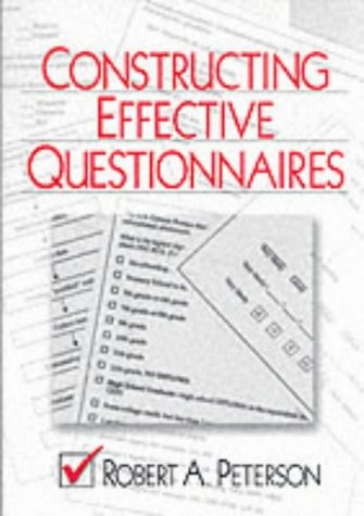 Robert A. Peterson: Constructing Effective Questionnaires (2000, Sage Publications (CA))