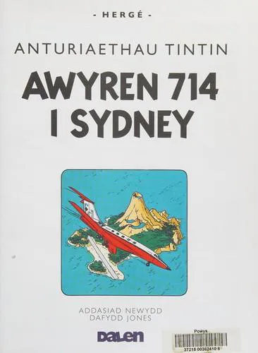 Hergé: Cyfres Anturiaethau Tintin: Awyren 714 i Sydney (Welsh language, 2008, Dalen (Llyfrau) Cyf)