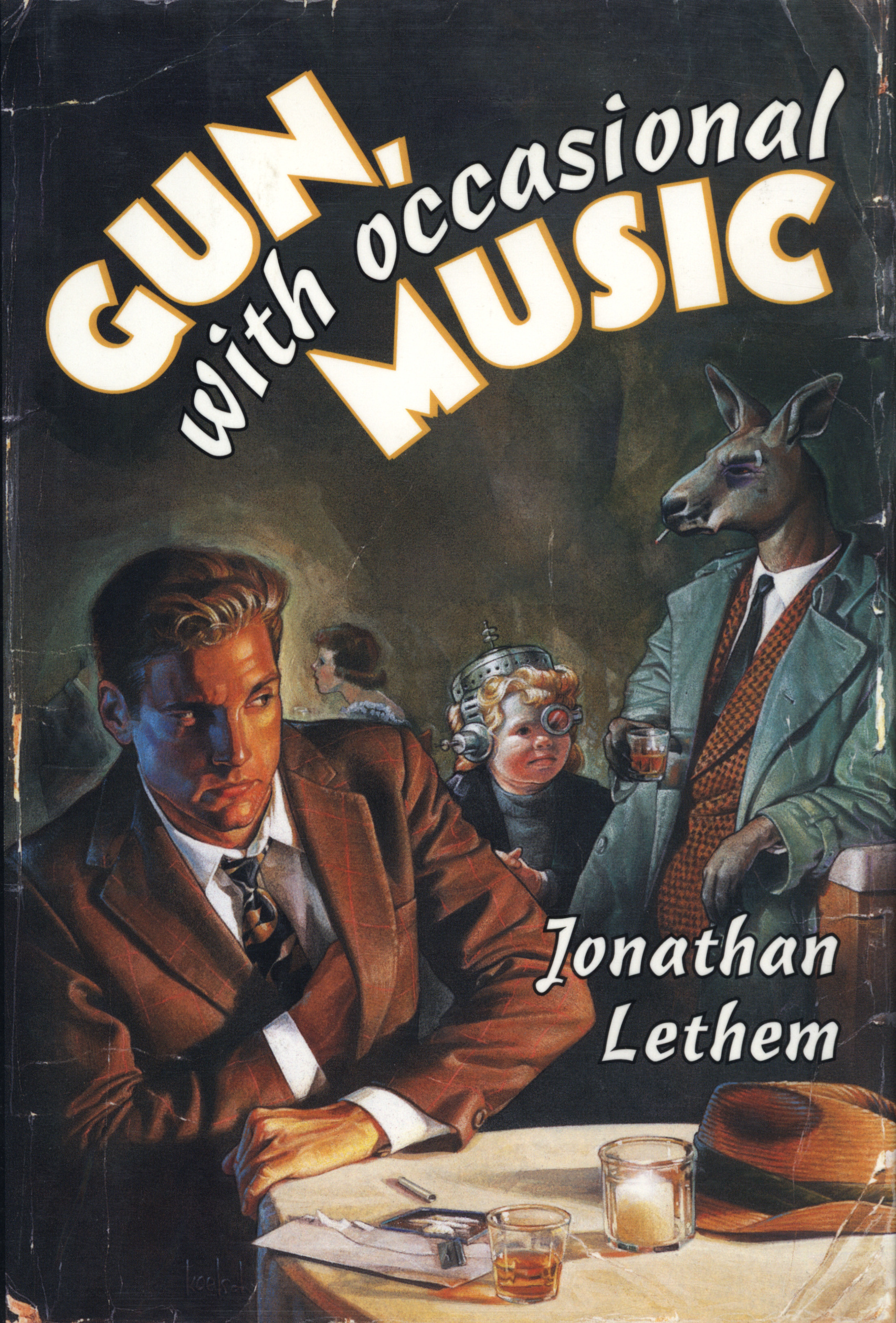 Jonathan Lethem: Gun, with Occasional Music (Hardcover, 1994, Harcourt Brace)