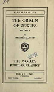 Charles Darwin: The  Origin of Species (1900, Books, Inc.)