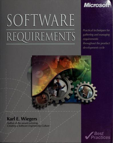 Karl E. Wiegers: Software requirements (1999, Microsoft Press)