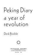 Derk Bodde: Peking diary (1976, Octagon Books)