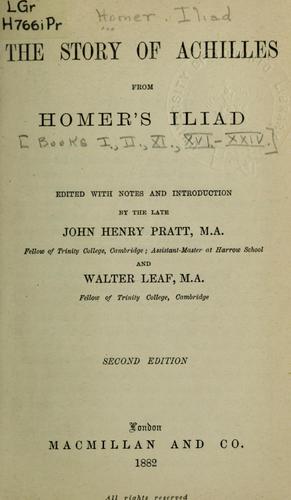 Όμηρος: The story of Achilles from Homer's Iliad (Ancient Greek language, 1882, Macmillan)