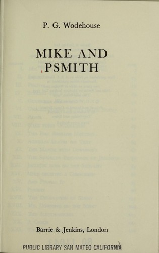 P. G. Wodehouse: Mike and Psmith (1979, Barrie & Jenkins)