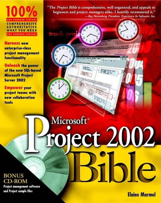 Elaine Marmel: Microsoft Project 2002 Bible (Paperback, 2002, Wiley)