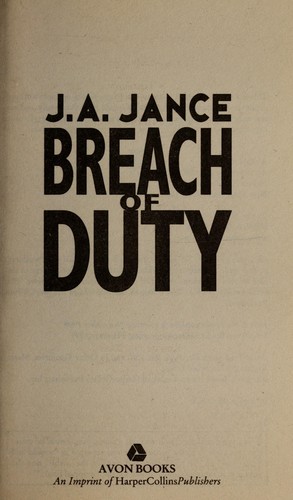 J. A. Jance: Breach of duty : a J.P. Beaumont mystery