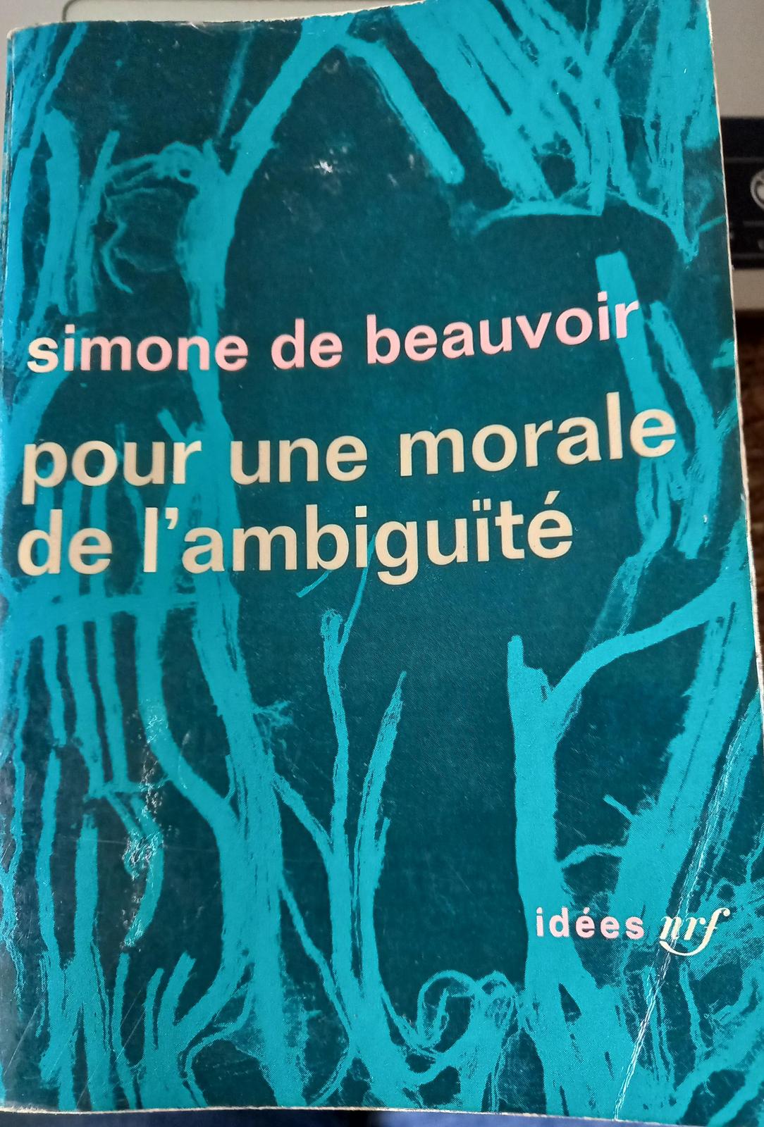 Simone de Beauvoir: Pour une morale de l'ambiguïté (French language, 1962, Éditions Gallimard)