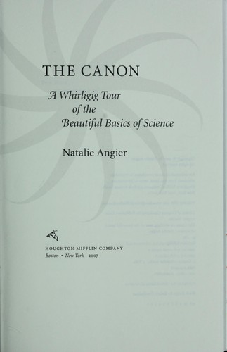 Natalie Angier: The canon (2006, Houghton Mifflin Company)