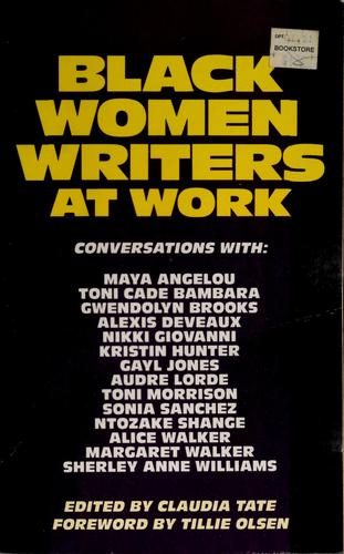 Claudia Tate: Black women writers at work (1985, Oldcastle)