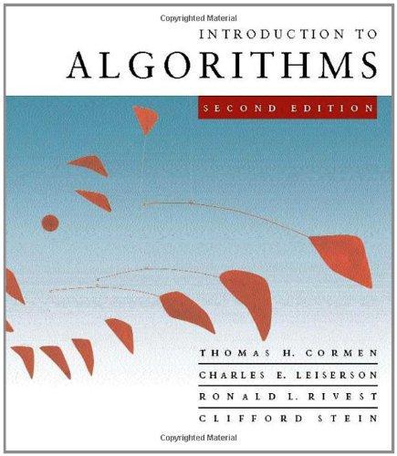 Charles E. Leiserson, Ron Rivest, Clifford Stein, Thomas H. Cormen: Introduction to Algorithms (2001)