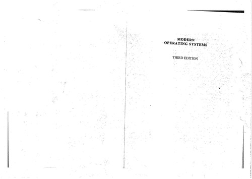 Andrew S. Tanenbaum: Modern operating systems (2009, Pearson-Prentice International, Pearson Education Ltd.)