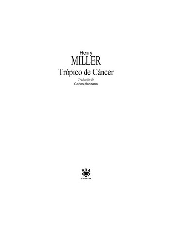 Henry Miller: Tropic of Cancer (1992, RBA)