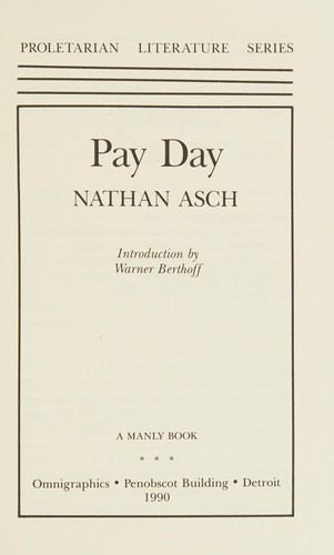 Nathan Asch: Pay day (1990, Omnigraphics)