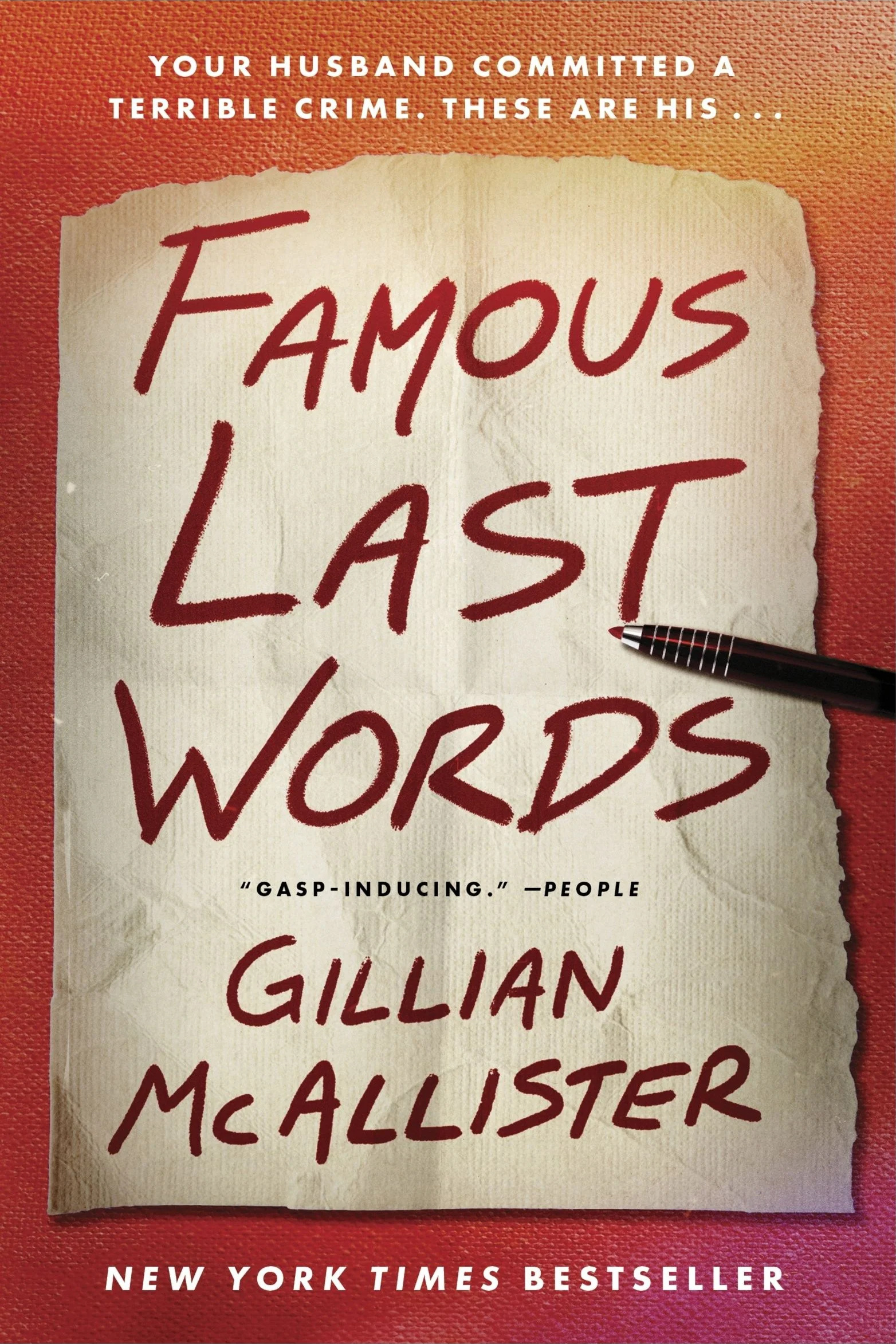 Gillian McAllister: Famous Last Words (EBook, 2025, William Morrow)