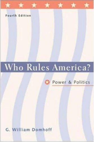 G. William Domhoff: Who Rules America? Power and Politics (Paperback, 2001, McGraw-Hill Humanities/Social Sciences/Languages)