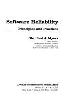 Glenford J. Myers: Software reliability (1976, Wiley)