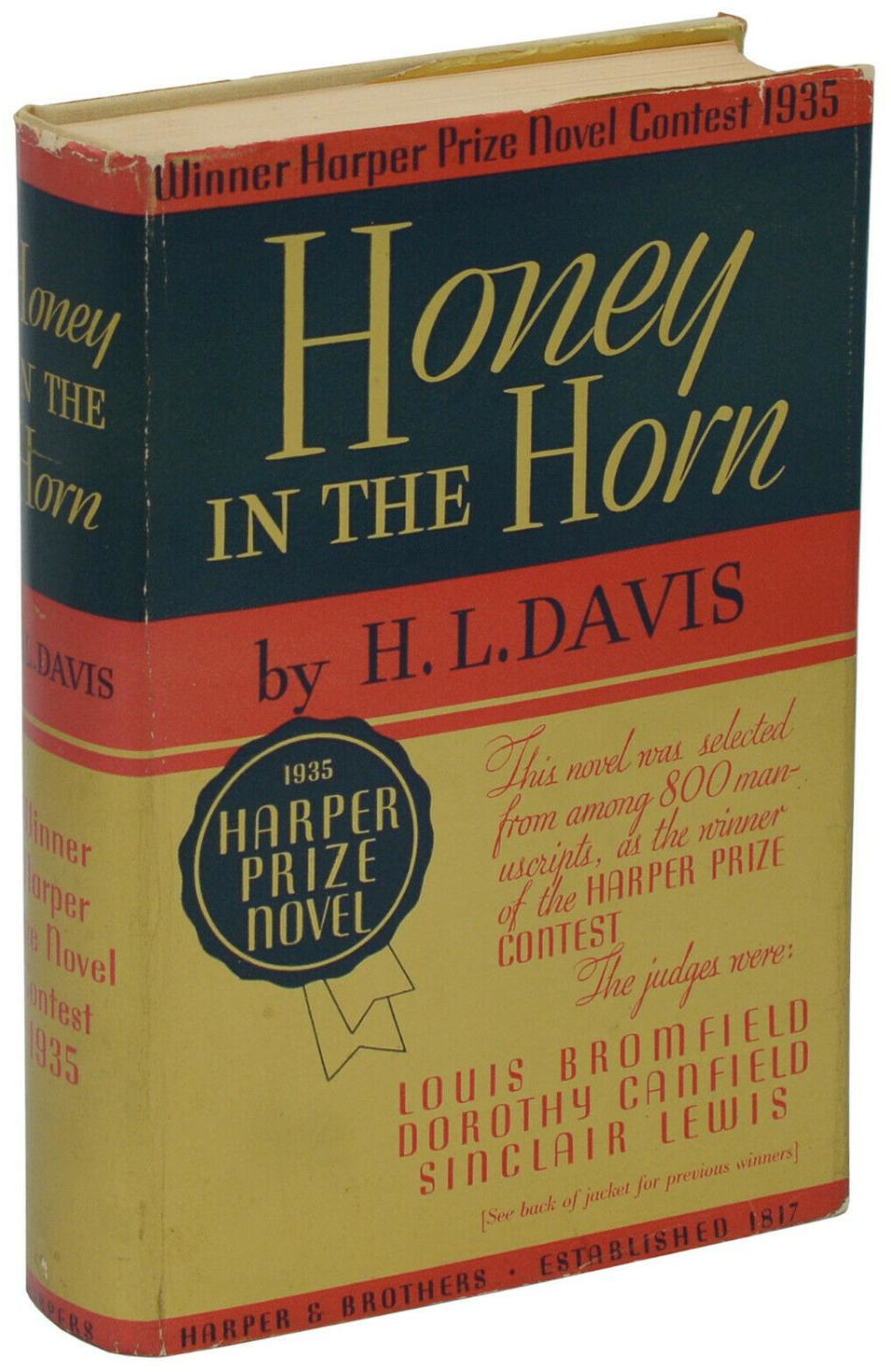 H. L. Davis: Honey in the Horn (Hardcover, 1935, Harper & Brothers)