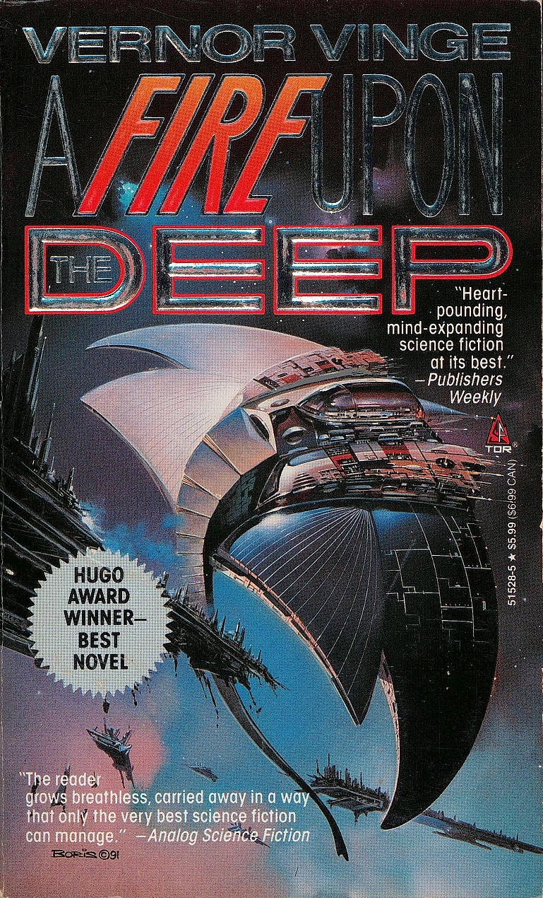 Vernor Vinge: A Fire Upon The Deep (Paperback, 1993, Tor Science Fiction)