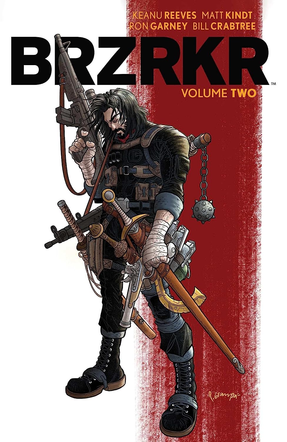 Ron Garney, Keanu Reeves, Matt Kindt: BRZRKR, Vol. 2 (GraphicNovel, 2022, Boom! Studios)