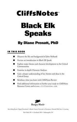 Diane Prenatt: CliffsNotes Black Elk speaks (EBook, 2001, Hungry Minds)