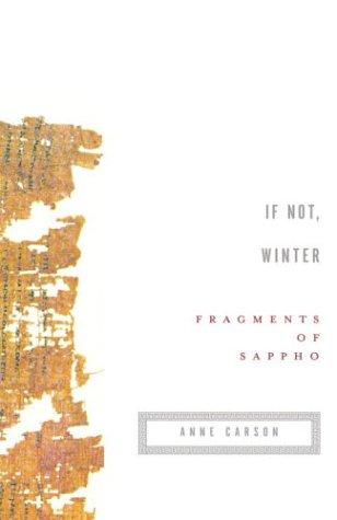 Sappho: If Not, Winter (Vintage)