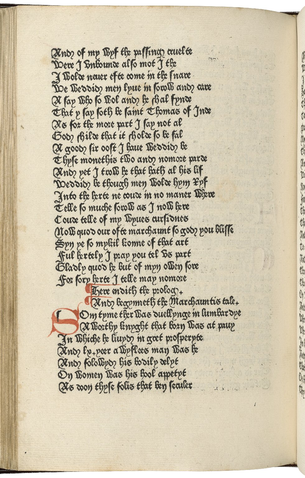 Geoffrey Chaucer: The Canterbury Tales (1476, William Caxton)