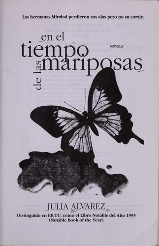 Julia Alvarez: En el tiempo de las mariposas (Spanish language, 1995, Editora Taller)