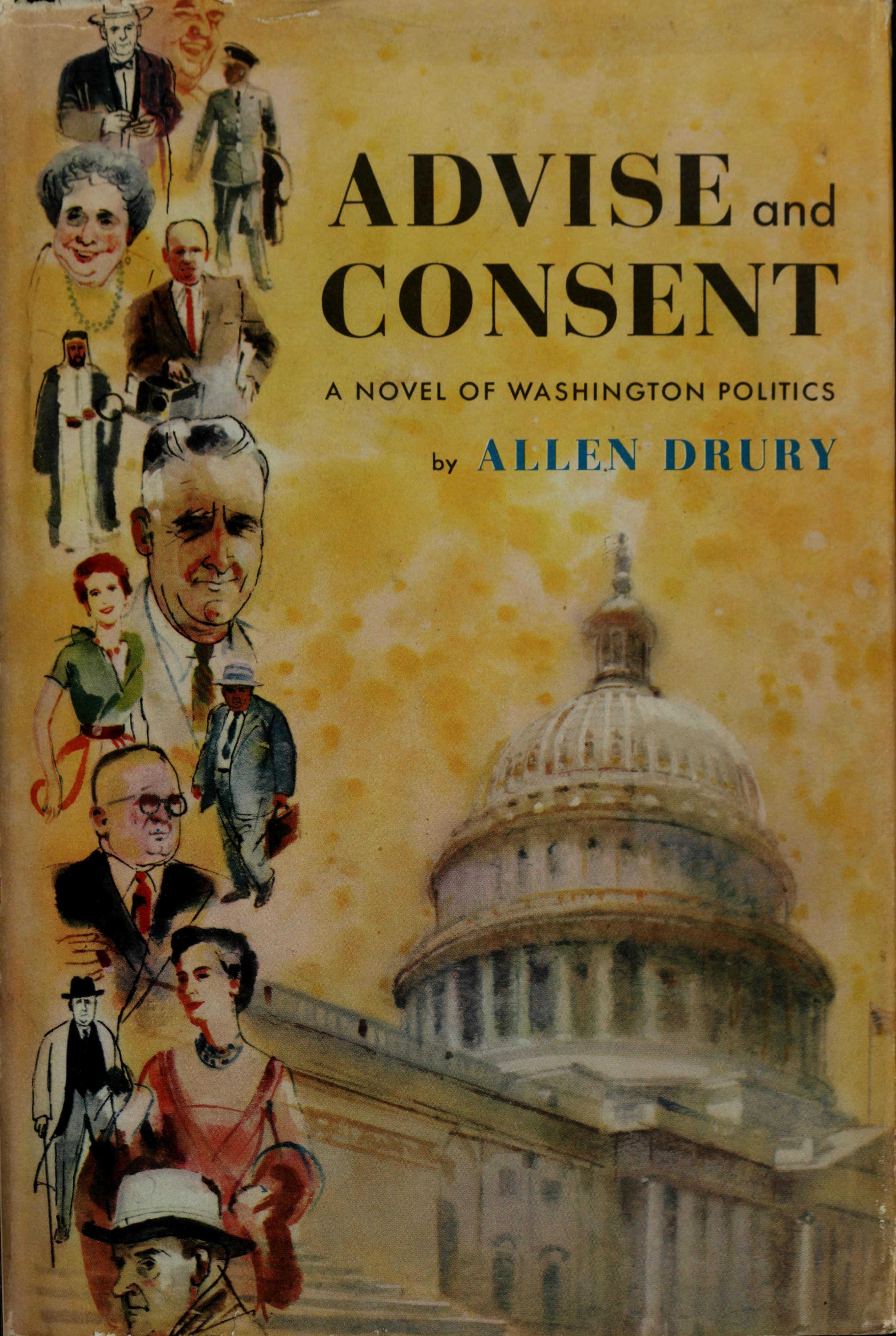 Allen Drury: Advise and Consent (Hardcover, 1959, Doubleday)