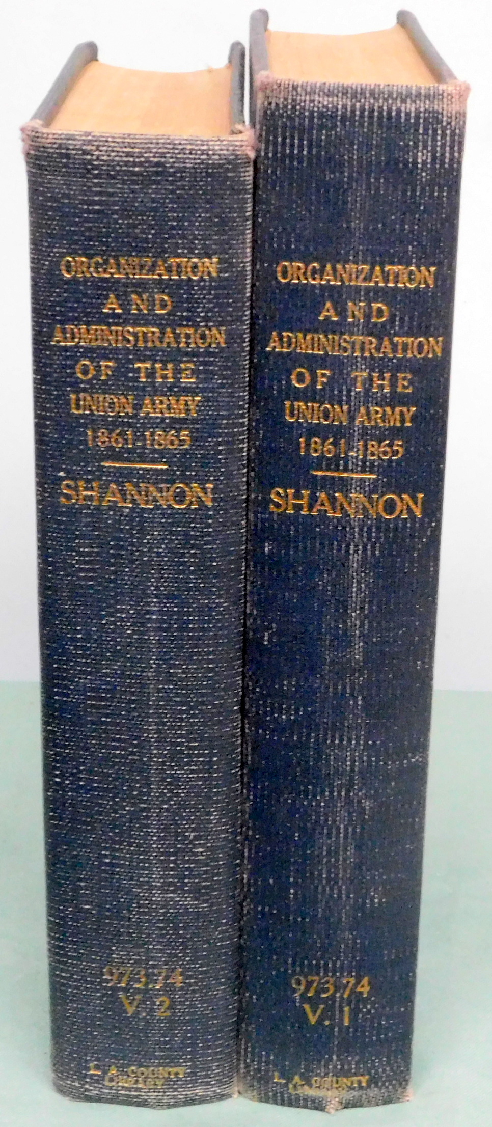 Fred Albert Shannon: The Organization and Administration of the Union Army (Hardcover, 1928, Arthur H. Clark)