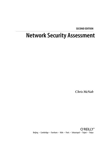 Chris McNab: Network security assessment (2008, O'Reilly Media, Inc.)