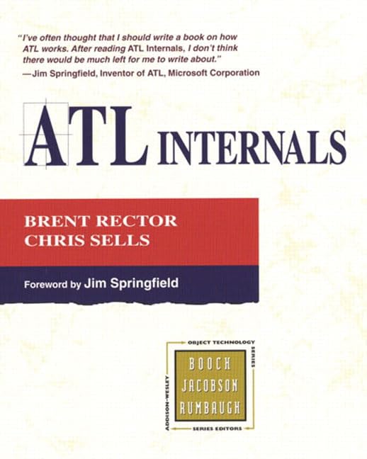 Brent Rector, Chris Sells: ATL Internals (Paperback, 1999, Addison Wesley Longman)