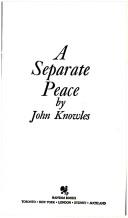 John Knowles: Separate Peace (Paperback, 1984, Bantam)