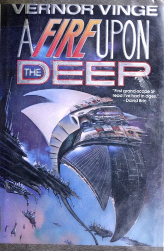 Vernor Vinge: A Fire Upon the Deep (Hardcover, 1992, TOR)