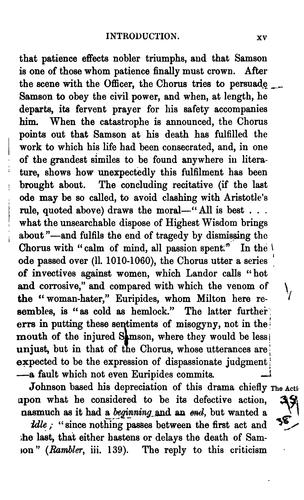 John Milton: Milton's Samson Agonistes (1890, Macmillan)