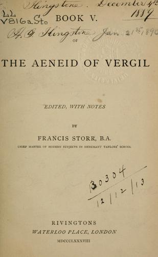 Publius Vergilius Maro: The Aeneid (Latin language, 1888, Rivington)