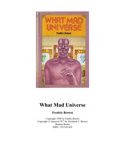 Fredric Brown: What Mad Universe (Paperback, 1978, Bantam Books)