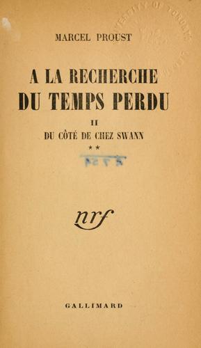 Marcel Proust: À la recherche du temps perdu (French language, 1919, Gallimard)