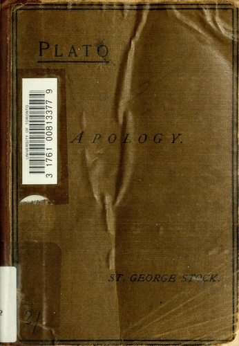 Πλάτων: Apology (Ancient Greek language, 1887, Clarendon Press)